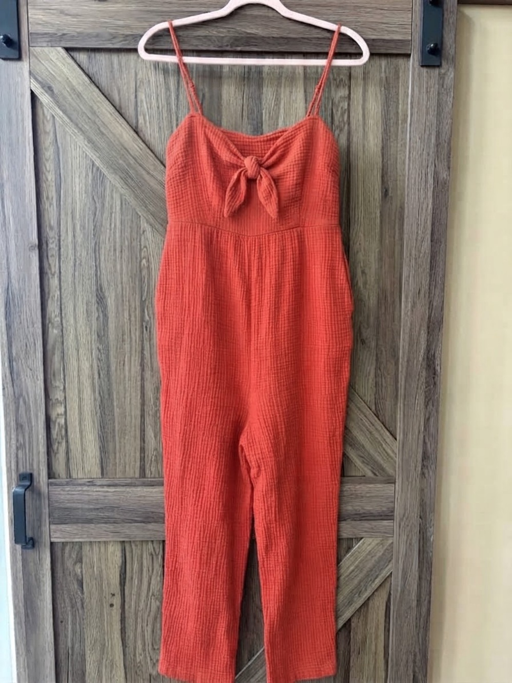 Saturday/Sunday by Anthropologie Women's Rust Orange Double Gauze
